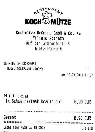 itkf H�ffner Kochm�tze Restaurant